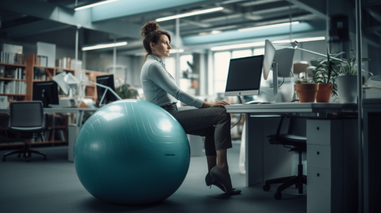 Quelle taille de ballon pour s'asseoir au bureau ?